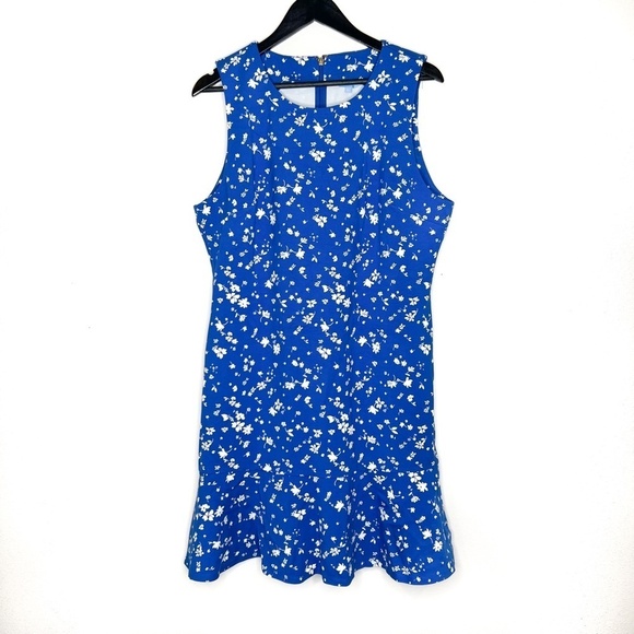 Draper James Ponte Sheath Dress Blue Floral NWT - Picture 2 of 7